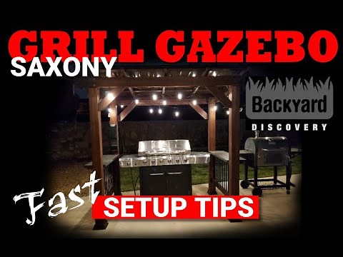 Saxony Grill Gazebo | Backyard Discovery - Fast Setup Tips