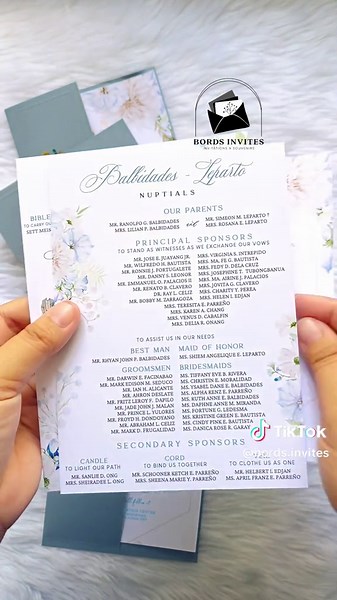 Foil and Print Minimalist Wedding Invitations - Iloilo Couple