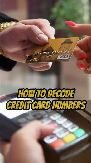 How to Decode Credit Card Numbers #shorts