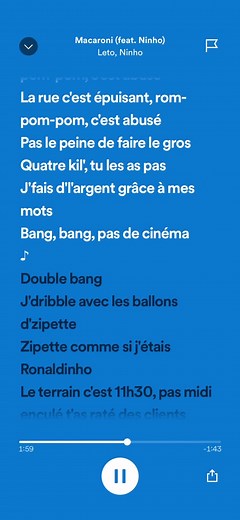 Macaroni - Ninho et Leto : Paroles et Émotions