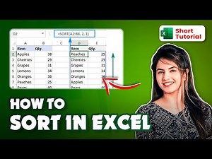 How to Sort in Excel 2024 (Made Easy)