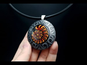 Polymer Clay Pendant with Stencil and Cutters - Quick and Easy Jewelry Project! How to Make