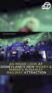 22K views · 550 reactions | Disneyland has unveiled its newest attraction ahead of the 100th anniversary celebration of the Walt Disney Company! David Gonzalez takes us inside for the new Mickey & Minnie's Runaway Railway. Check it out! 殺❤️ https://abc7.la/3Dc3lFt | ABC7 | Facebook