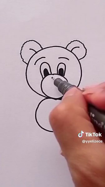 Creative Drawing Ideas: Easy Teddy Bear Tutorial