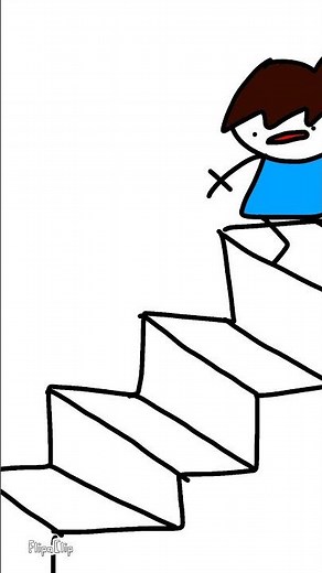 fallin’ down da stairs#viral#viralvideo#animation#flipaclip#YouTube