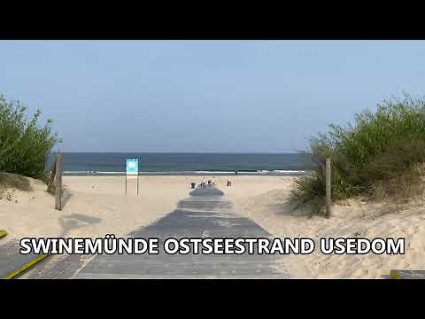 SWINEMÜNDE Baltic Sea beach on USEDOM in Poland