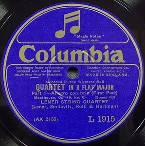 Beethoven, Lener String Quartet - Quartet In B Flat Major, Op. 18 No. 6