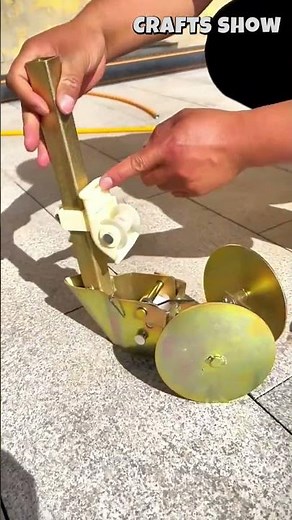 🌾🚜 Manual Drip Irrigation Tape Layer — Wheeled Soil Furrowing & Tape Installing Demo!