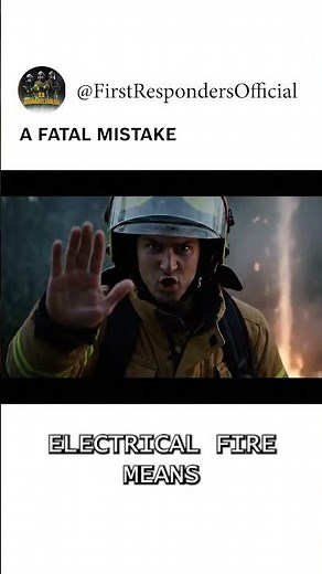 Why you should NEVER use water on an electrical fire. The reason is shocking! ⚡️