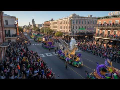 Mardi Gras Parade in New Orleans 2026 🎭 | Best Bourbon Street Carnival Floats in 4K