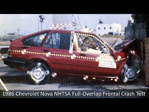 1985-1988 Chevrolet Nova NHTSA Full-Overlap Frontal Crash Test
