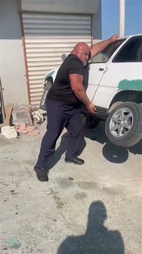 Impossible? Lifting a 1,100kg Car 😳 #power #car #shorts