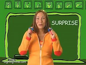 This sign uses facial expression to convey the meaning behind the sign (something very important in ASL!) | Signing Time