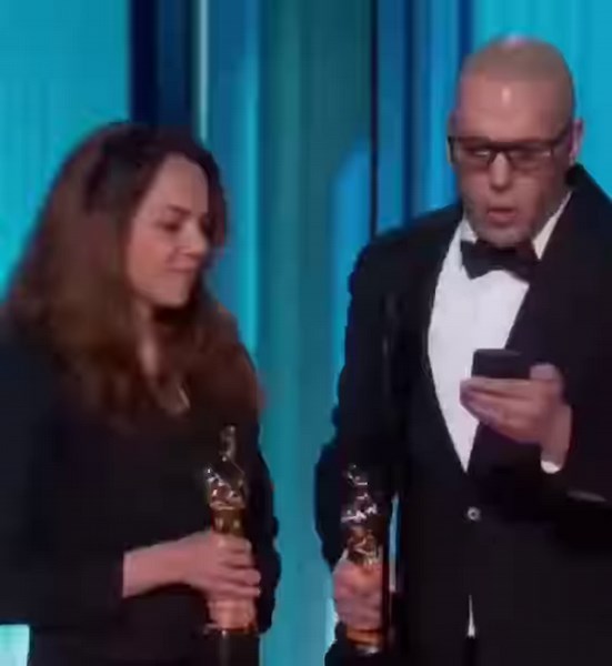 128K views · 4K reactions | And the Oscar goes to ... Shirin Sohani and Hossein Molayemi, two amazing Iranians win BIG at the Oscars last night for their animation short film, "In the shadow of Cypress" ... LA - Dolby Theatre. We are all so proud. | Iran Focused Forum | Facebook