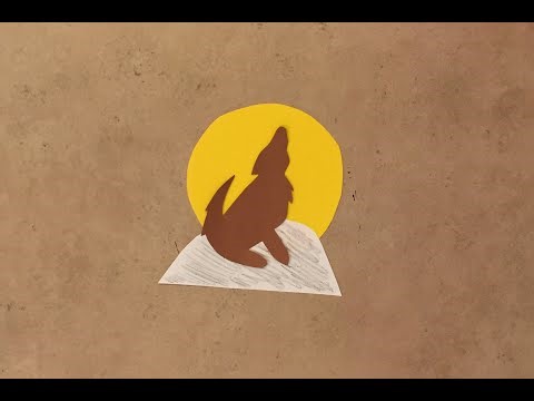Easy Coyote Howling at the Moon Craft 🌙 Free Desert Printables for Kids
