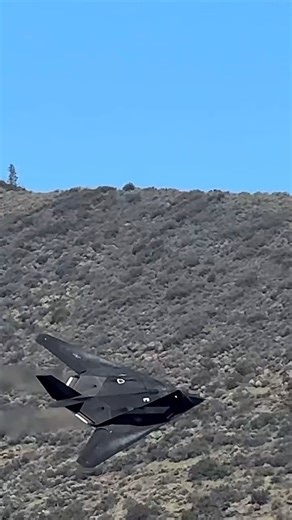 F-117 Nighthawk passing through valley 🎥 by IG : @jmh_creates | World Of Fighter Jets