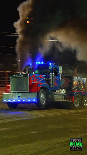 MACK V8 Nasty The Macksimus Prime was fired up for the DMF Ohio Cancer Benefit Pull last night in Randolph, OH! #mackv8 #semi #pullingsemi #diesel | BUILT Diesel MAFIA