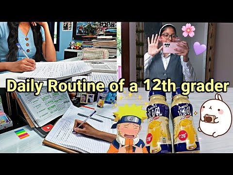 👩‍🏫Daily Life of a 12th grader | (5.00AM- 10.00PM) Early morning School✨️Pragati shreya