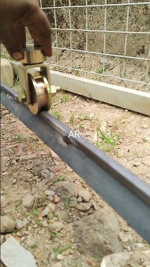 sliding gate rail installation | sliding gate rail track #शोर्ट्स