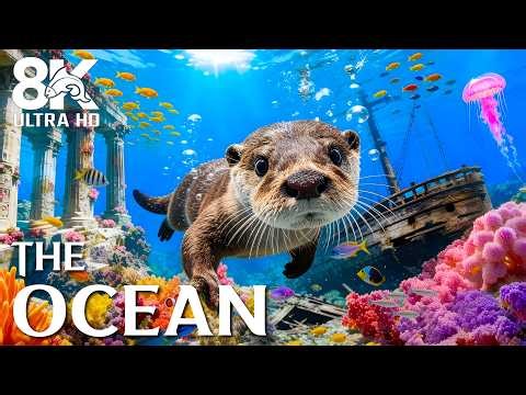 Ocean Symphony 8K (VIDEO UHD) - Colorful Sea Life & Calming Music for Mind Relaxation
