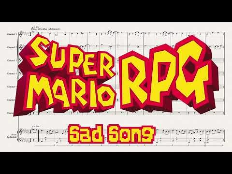 Sad Song - Super Mario RPG (SNES, 1996) OST - Music Transcription with Piano Reduction