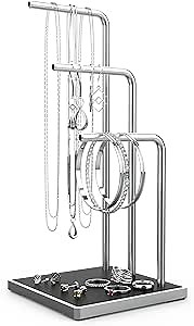 Metal Jewelry Holder and Organizer – Display Stand For Your Bracelet, Necklace, Ring & Earring