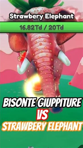 Bisonte Giuppiture Vs Strawbery Elephant In Brainrot Evolution Roblox!