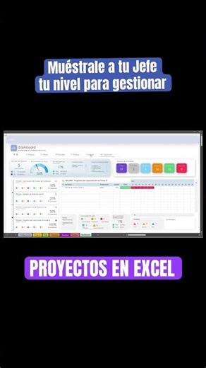 Gestiona Proyectos en EXCEL 🚀🫶🏼 #excel #dashboard #tutorial #tips #exceltips #plantillas