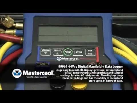 Mastercool 99961 4 Valve Digital Manifold Gauge Set With hoses at shop.rdholder.com