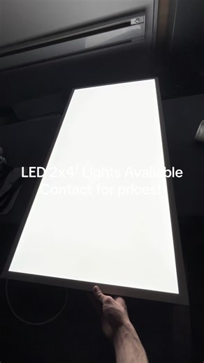 Swap your old neon 2x4 lights for these! Contact for prices and shipping. #led #lighting #business #fyp