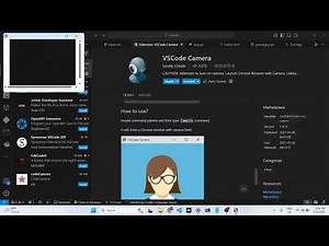 How to Integrate LIVE Webcam Video Camera Feed in VSCode IDE Using Extension