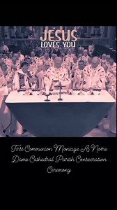 First Communion Montage At Notre Dame Cathedral Parish Consecration Ceremony. #mothermary #Mary #catechism #information #faith #gospel #GoodNews #Ebanghelyo #grace #fullofgrace #spiritualgrowth #proclaimthegospel #jesus #jesuscristo #jesuslovesyou #jesussaves #JesusIsLord #bodybloodsouldivinity #corpuschristi #RealPresence #Eucharist #padrepio | CantEro ROi