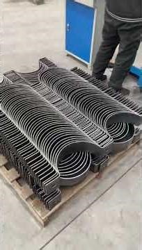 Solar steel pole pipe clamp and bracket bending machine