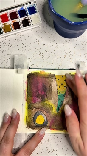 Create with me | #mixedmediacollage #artprocess #creativity #oilpastels #intuitivepainting #artwork