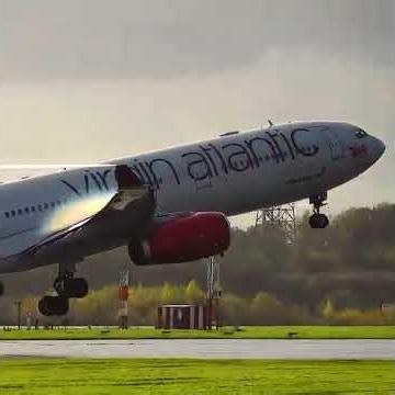 Virgin Plane Takeoff ✈️🔥 | Powerful & Smooth Departure