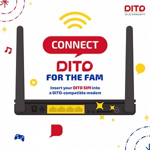 2.1K views · 484 reactions | A DITO SIM + a DITO-compatible modem = a perfect match! ​ Keep the fam connected at home with this sweet combination. Just insert your DITO SIM to a DITO-compatible modem.​ Visit DITO.ph/DITOfortheFAM to learn more!​ #DITOforTheFam #ConnectDITO ​ #DITOtelecommunity #DITOph | DITO Telecommunity | Facebook