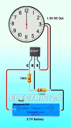 3.7V to 1.5V converter Lifetime battery for wallclock #diyprojec | Electric 2.0