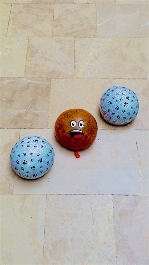 ASMR Experience with Orange Balloons Filled with Orbeez