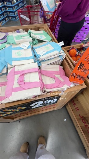 Exciting Limited Edition Trader Joe's Pink Tote Bag