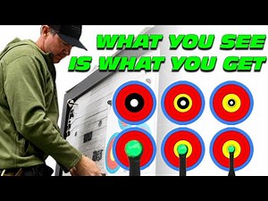 My aiming dot looks like this on targets and how I choose what size dot