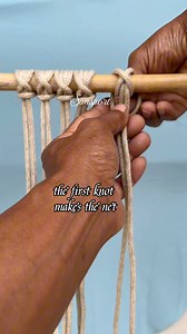 The first step is to make a net #knot #net | Nandang Safaat