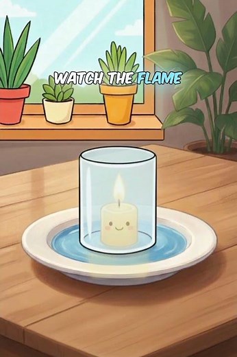 “🕯️Candle Vacuum !🔥 Water Rises Like Magic! | Easy Science for Kids”
