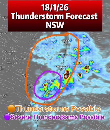 NSW & SEQLD Thunderstorm Forecast Update