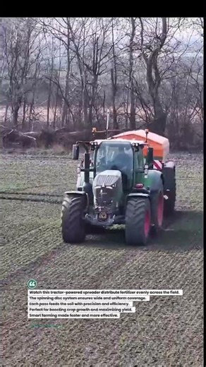 Fertilizer Spreader in Action! Fast & Precise Farming #farming #tractor #agriculture