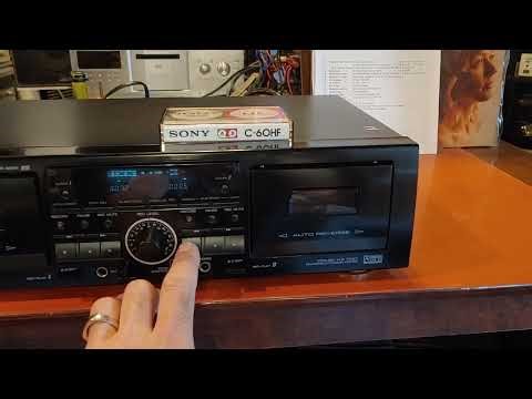 TEAC W-865R Stereo Double Cassette Deck. Dolby HX Pro w High Speed Dub & Auto Reverse. DEMO.