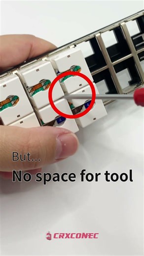 Slim High-Density Keystone Jack for Easier Installation & Maintenance | CRXCONEC