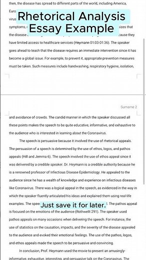 Rhetorical Analysis Essay Example