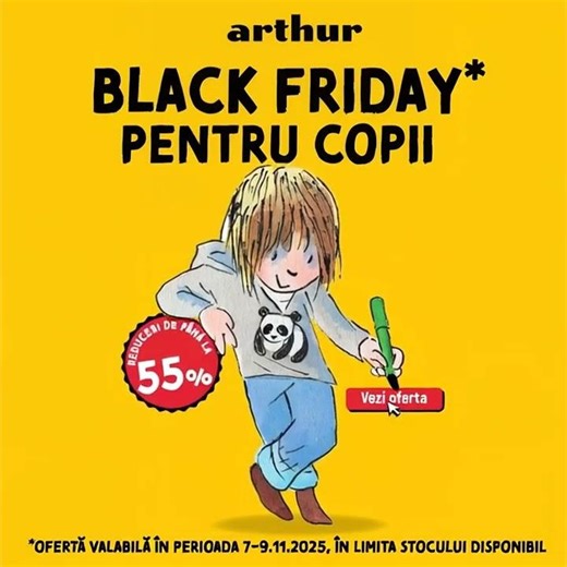 Black Friday la Editura Arthur