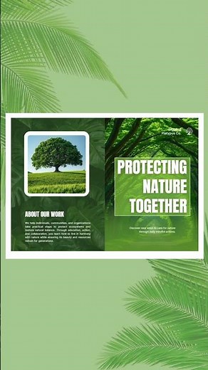 How to Design a Nature Conservation Brochure in Canva | Brochure kaise banaye|brochure in canva