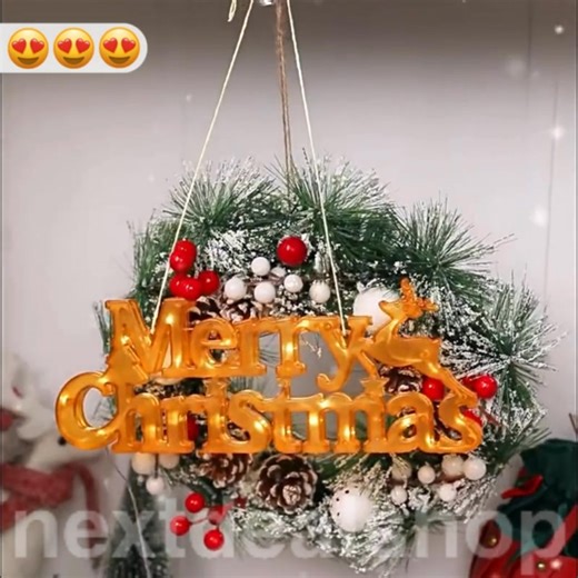 🎄 Light Up Your Holiday Spirit! This vibrant LED "Merry Christmas" sign adds a cheerful glow to any room—perfect for mantels, walls, or festive photo backdrops! ✨ Link in comments! 👇 | Next Deal Shop